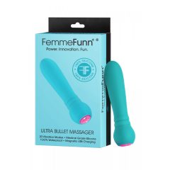   FemmeFunn Ultra Bullet - premium cordless wand vibrator (turquoise)