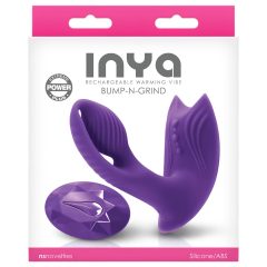   Inya Bump-N-Grind - 2-in-1 Heated Clitoral Vibrator with Remote (Purple)
