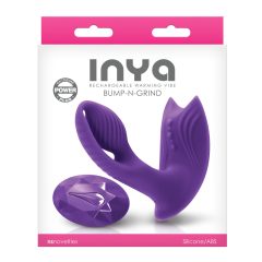   Inya Bump-N-Grind - 2-in-1 Heated Clitoral Vibrator with Remote (Purple)