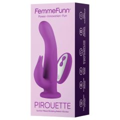   FemmeFunn Pirouette - Rechargeable, Premium Radio-Controlled Vibrator (Purple)