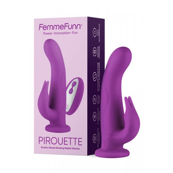 FemmeFunn Pirouette - rechargeable, radio controlled, premium vibrator (purple)
