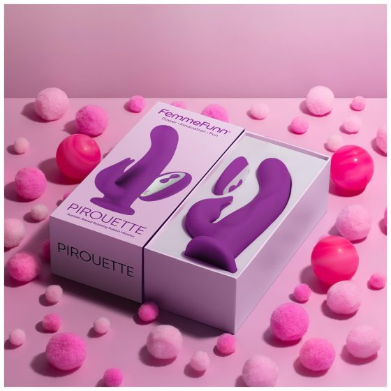 FemmeFunn Pirouette - Rechargeable, Premium Radio-Controlled Vibrator (Purple)