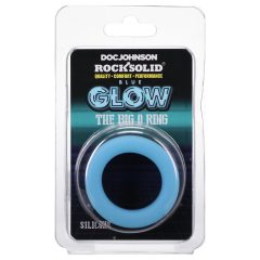 Doc Johnson The Big O - Glow-in-the-Dark Blue Ring