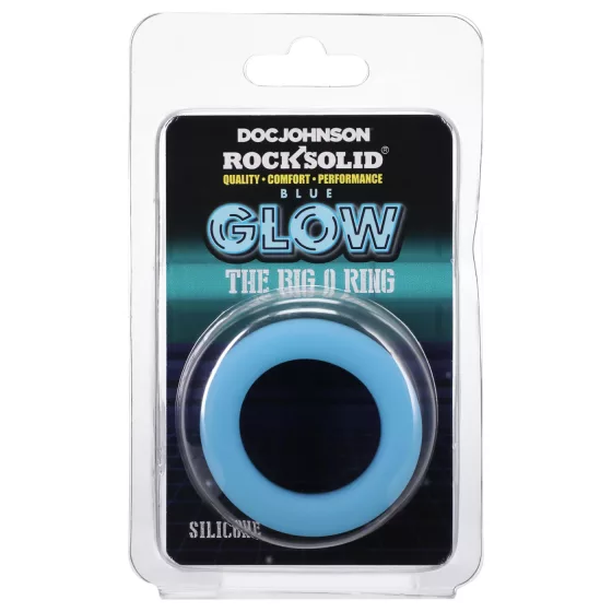Doc Johnson The Big O - Glow-in-the-Dark Blue Ring