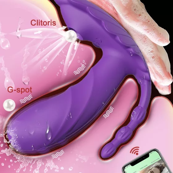 AlvUp - wearable app-controlled wearable vibrator (purple)