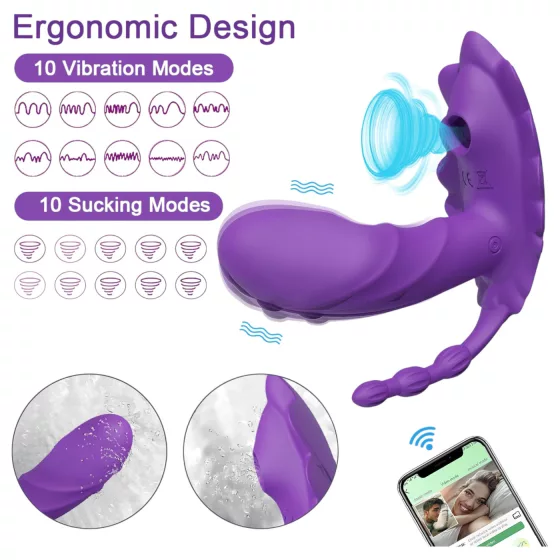 AlvUp - wearable app-controlled wearable vibrator (purple)