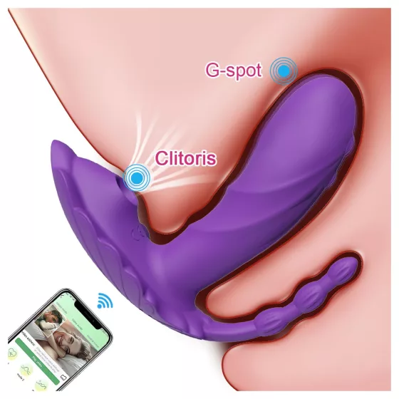 AlvUp - wearable app-controlled wearable vibrator (purple)