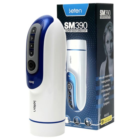 Leten SM390 – moaning, heating masturbator (white)