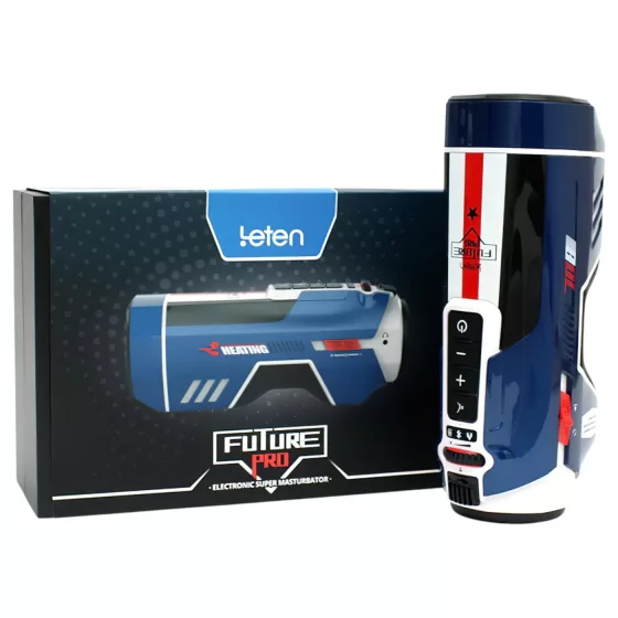 Leten SM Future Pro - Interactive Blue Masturbator with Vibration & Heat