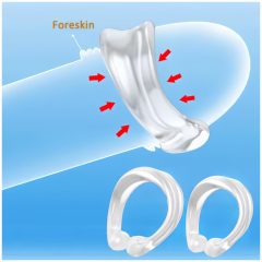 Silicone glans ring - for ejaculation delay (transparent)