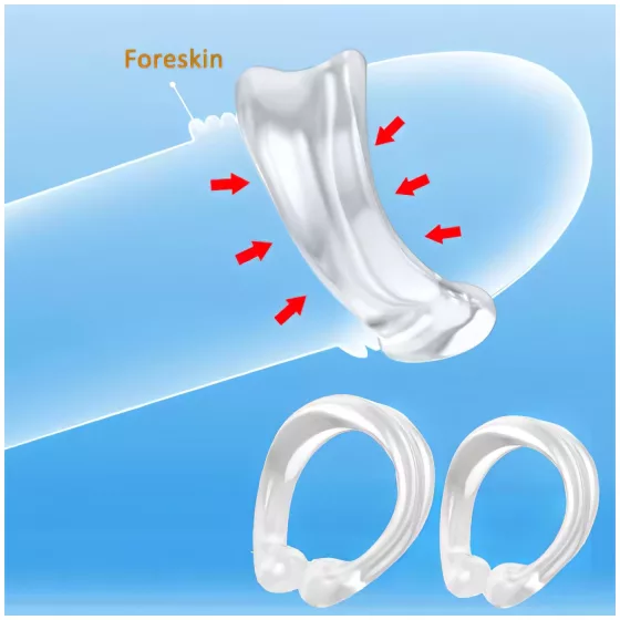 Silicone Glans Ring - Delay Ejaculation (Clear)