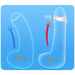 Silicone glans ring - for ejaculation delay (transparent)