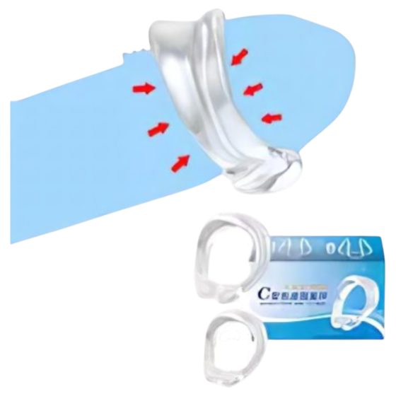 Silicone glans ring - for ejaculation delay (transparent)