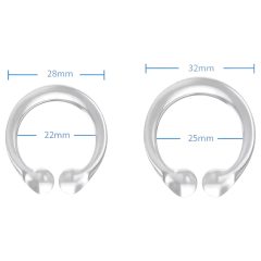 Silicone glans ring - for ejaculation delay (transparent)