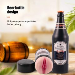   Lonely - lifelike faux punch in a beer bottle (natural black)