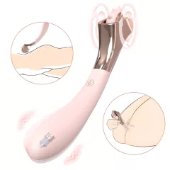   Sex HD - Rechargeable, Waterproof Vibrator with Stimulation Wheel (Pink) 