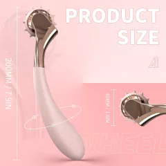  Sex HD - Rechargeable, Waterproof Vibrator with Stimulation Wheel (Pink) 
