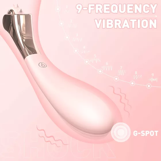 Sex HD - Rechargeable, Waterproof Vibrator with Stimulation Wheel (Pink) 