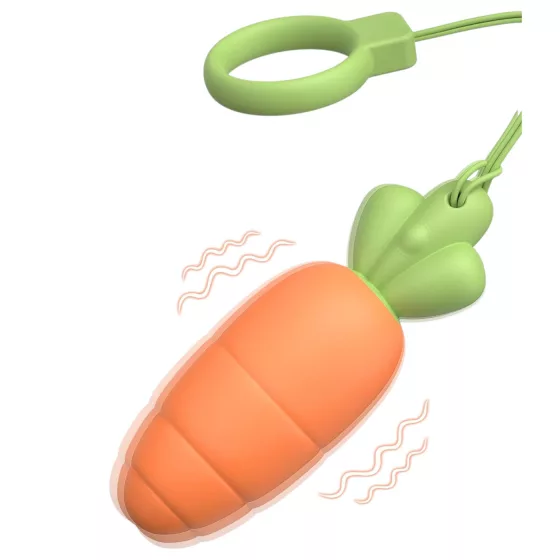 Vibrant Delight Carrot Massager (Orange)