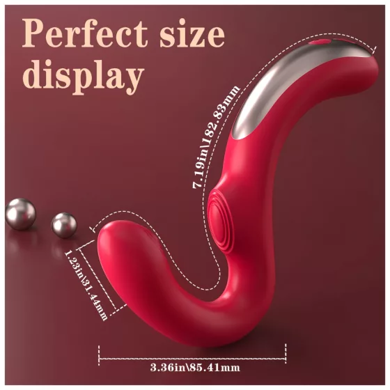 SEX HD Genie - G-Spot and Clitoral Vibrator (Red)
