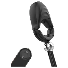   Sex HD - adjustable vibrating penis ring with remote control (black)