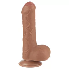   Lovetoy Sliding-Skin - Twin-Layer Dildo with Balls - 7.2 (Natural)"