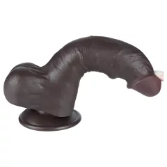   Lovetoy Sliding-Skin - Dual-Layer Testicle Dildo - 20cm (Brown)