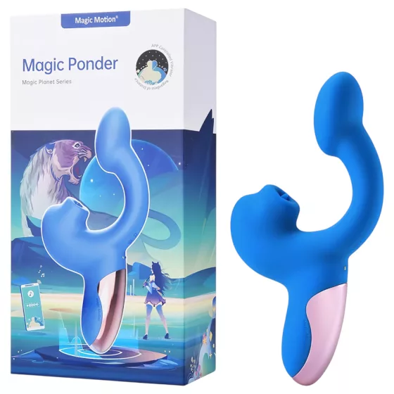 Magic Motion Magic Ponder - 2in1 Clitoral Vibe with Arm (Blue)