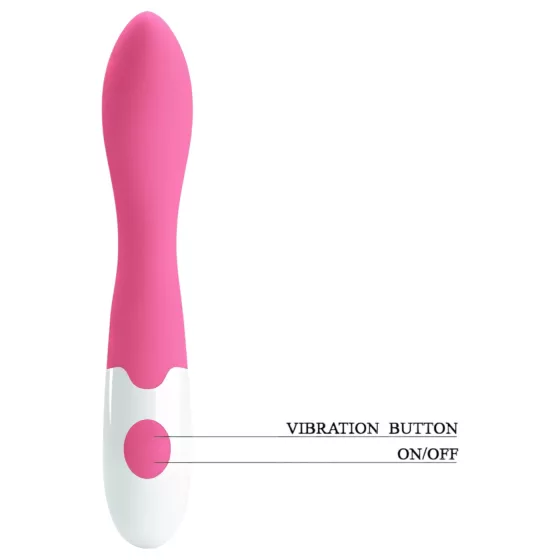 Pretty Love Bishop - Waterproof G-Spot Vibrator (Pink-White) 