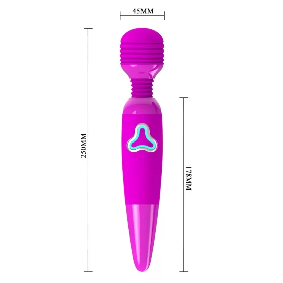Pretty Love Wand - Rechargeable Massage Vibrator (Purple) 