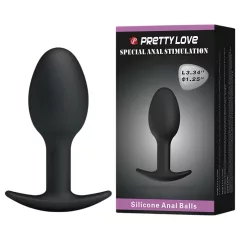 Pretty Love - Black Anal Dildo