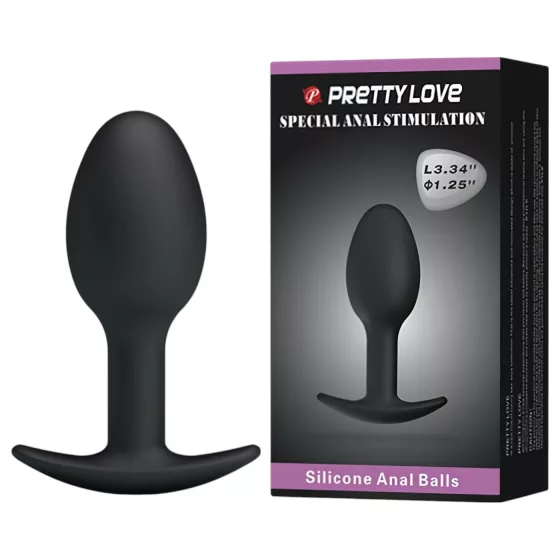 Pretty Love - Black Anal Dildo