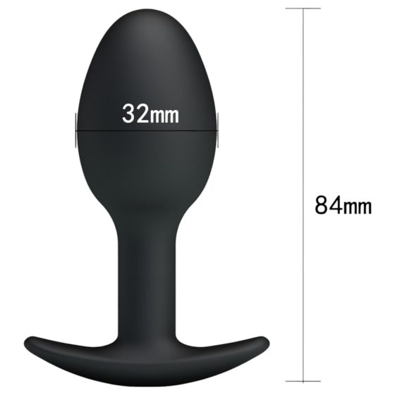 Pretty Love - anal dildo (black)