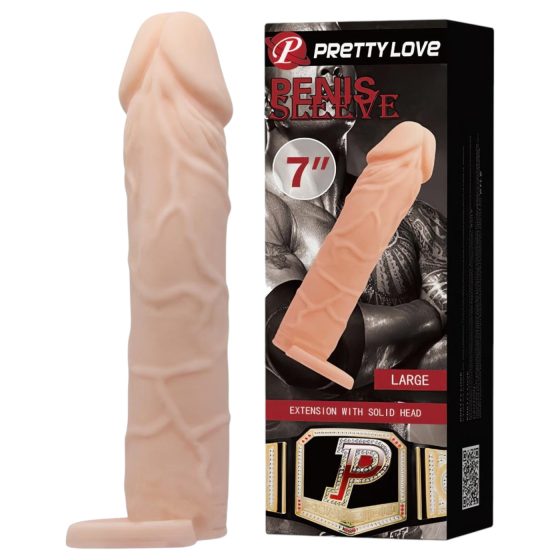 Pretty Love - penis sleeve with scrotum ring (natural)