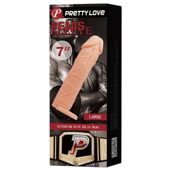 Pretty Love - penis sleeve with scrotum ring (natural)