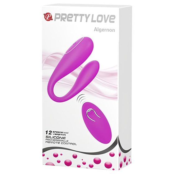 Pretty Love Algernon - rechargeable remote-controlled couple’s vibrator (purple)