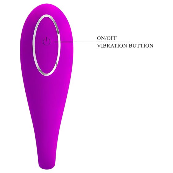 Pretty Love Algernon - rechargeable remote-controlled couple’s vibrator (purple)
