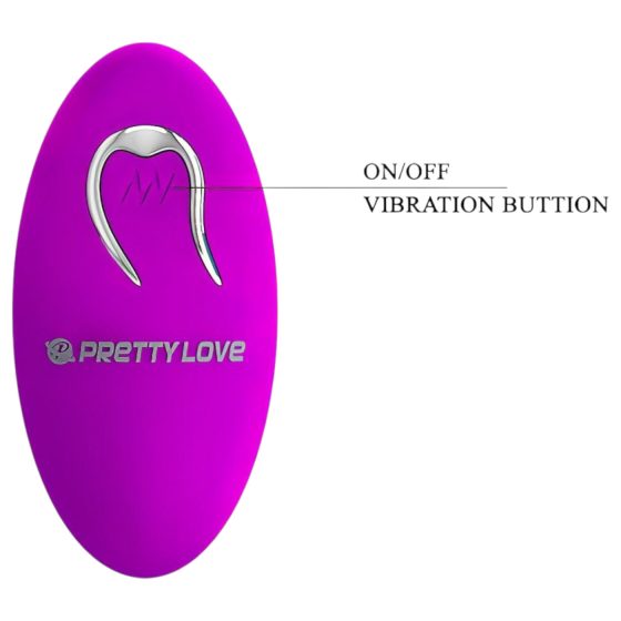 Pretty Love Algernon - rechargeable remote-controlled couple’s vibrator (purple)