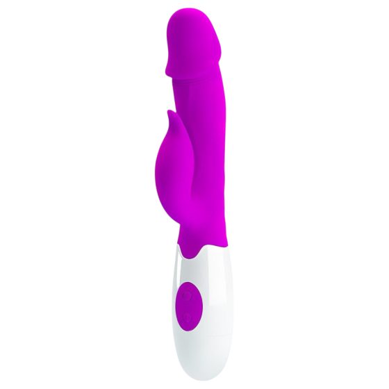 Pretty Love Peter - vibrator with clitoral arm (purple)