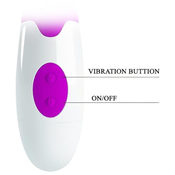Pretty Love Peter - vibrator with clitoral arm (purple)