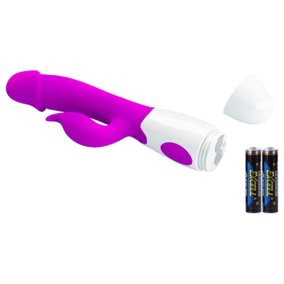 Pretty Love Peter - vibrator with clitoral arm (purple)