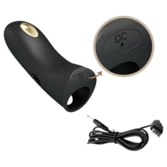 Pretty Love Marico - electro stimulation finger vibrator (black)