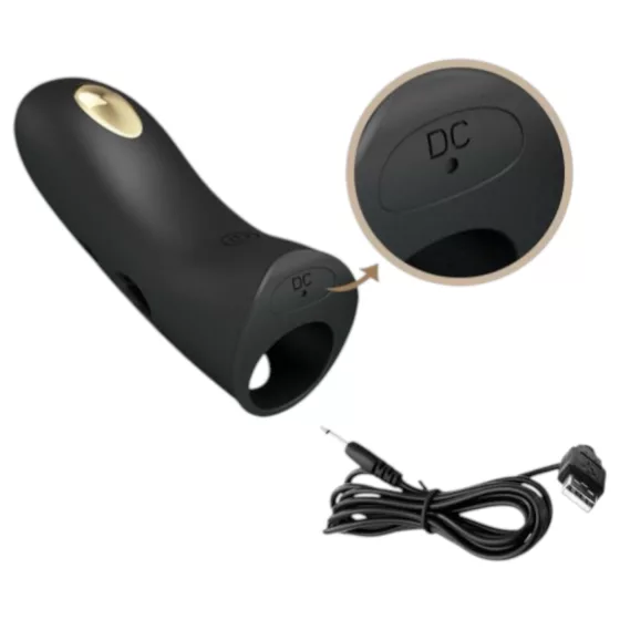 Pretty Love Marico - Electro Stimulation Finger Vibrator (Black)