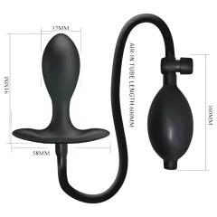   Pretty Love - Inflatable Anal Expander with Internal Ball (Black)