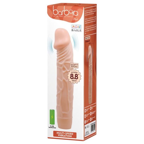 Baile Barbara - realistic vibrator - 22 cm (natural)
