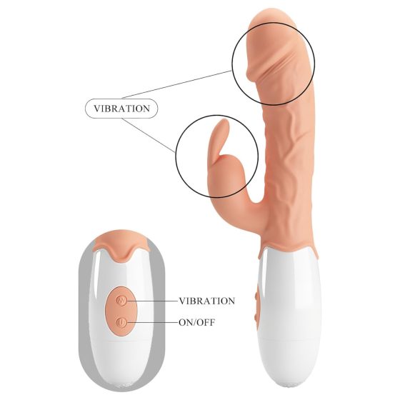 Pretty Love Easter Bunny - vibrator with clitoral arm (natural)