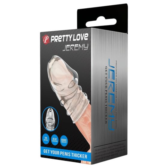 Pretty Love Jeremy - penis sleeve (transparent)