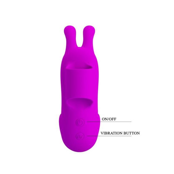 Pretty Love Bunny - bunny-shaped finger vibrator (purple)