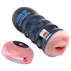   Pretty Love Vacuum Cup - realistic mouth masturbator (flesh-coloured)