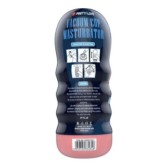 Pretty Love Vacuum Cup - Lifelike Mouth Masturbator (Natural)